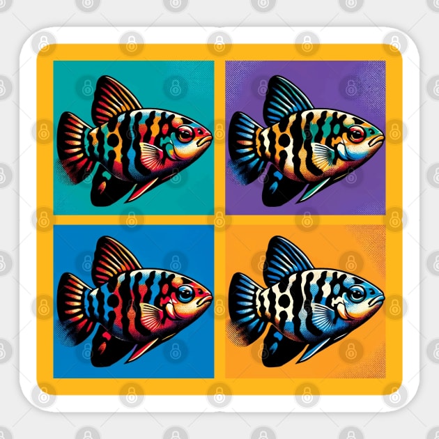 Pop Variatus Platy - Cool Aquarium Fish Sticker by PawPopArt